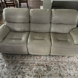 Leather Electronic Reclining Sofa