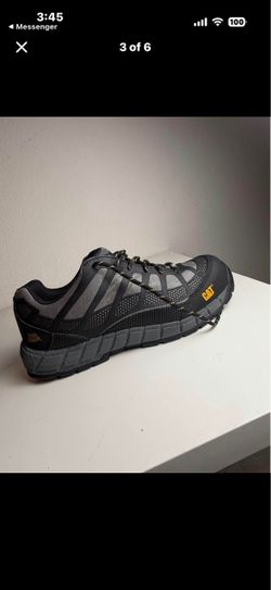 CAT Caterpillar P90285 Steel Toe Work Shoes Size 10