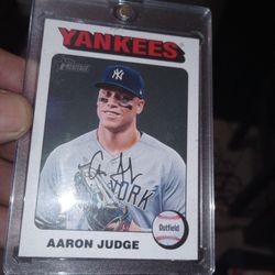 Topps Heritage Aaron Judge White Border