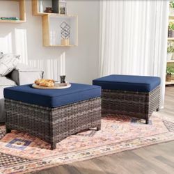 brand new patio ottoman set in box