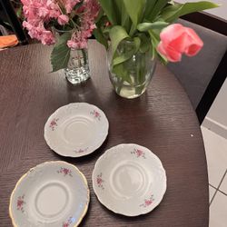 Tea Plates Porcelain X3 