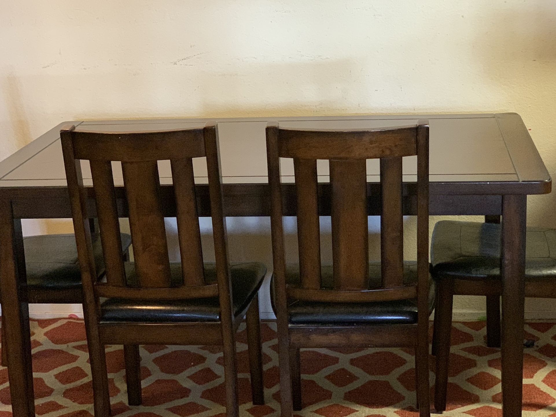 Dining Table With 4 Chairs and A Bench