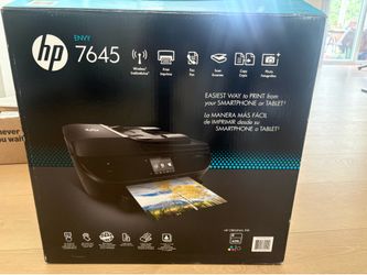 HP Envy 7640 Wireless All-in-One Photo Printer with Mobile Printing, HP Instant Ink or Amazon Dash Replenishment Ready (E4W43A) Like New