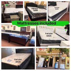 Full Size Beds With Mattresses Included///// Camas Nuevas Con Colchones Incluidos