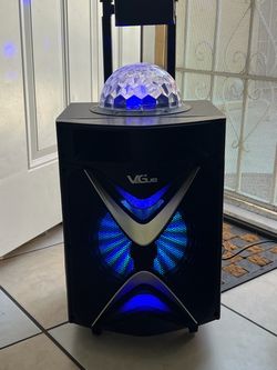 VeGue Bluetooth Party Speaker with LED Light