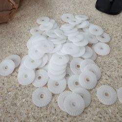 93 - 2" plastic upholstery tufting discs