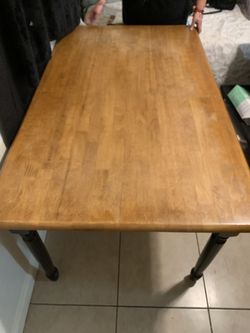 Big Table And 3 Chairs Used Not New