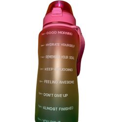 64 oz Motivational Water Bottle 