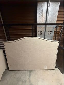 Queen headboard with frame