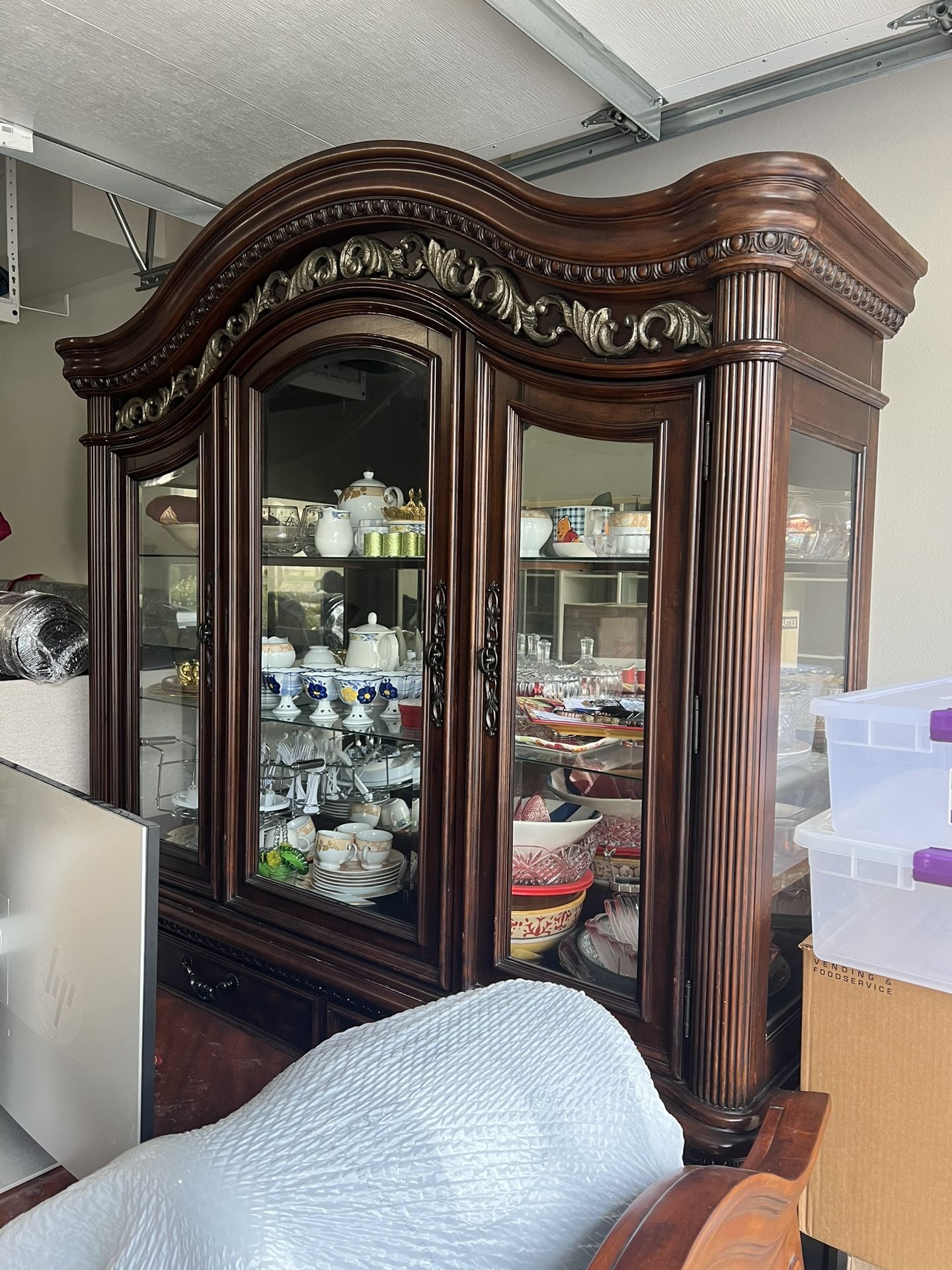 Buffet And Hutch Dark Brown