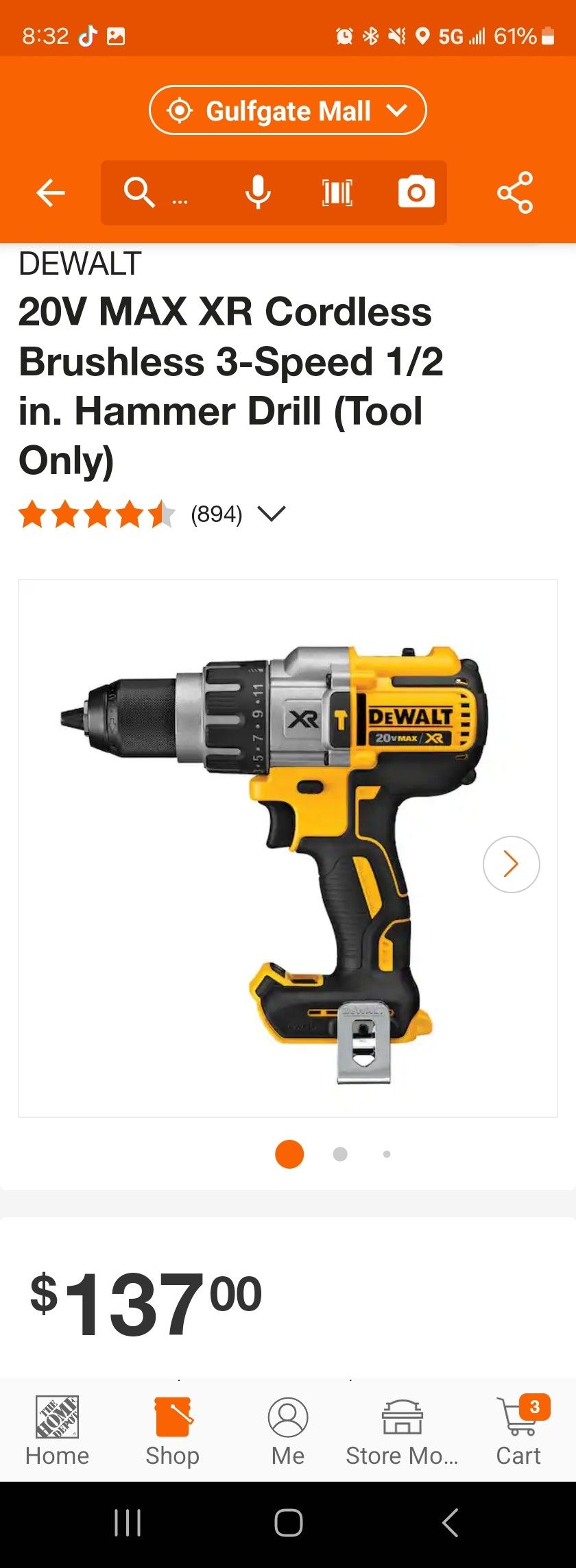 Dewalt XR Drill