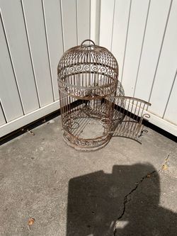 Vintage Decorative Metal Bird Cage