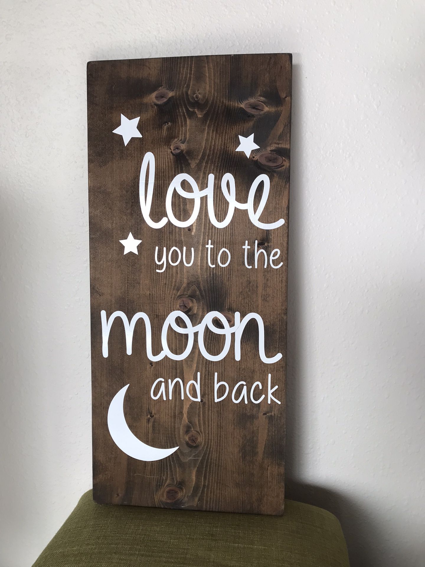 Love You To The Moon & Back Wood Nursery Decor