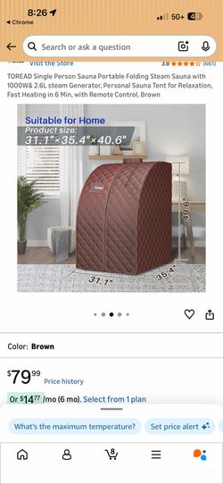 Portable sauna
