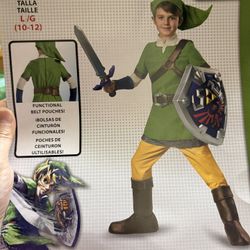 Zelda Link Costume (size Large 10-12)