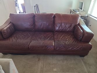 Leather Sofa BROWN