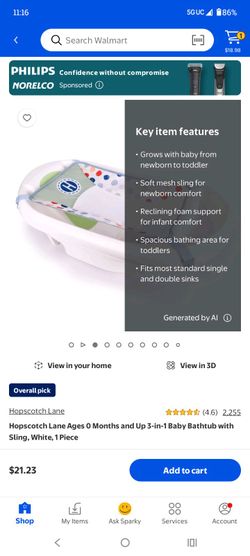 Hopscotch lane 3-in-1 baby bathtub