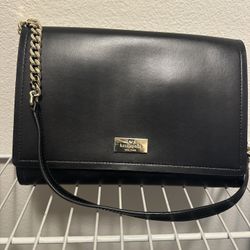 Black Kate Spade New York Evening Clutch with Strap – Elegant & Classic