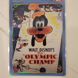 Olympic Champ KAKAWOW Disney 100 Hot Box Mickey Goofy Poster PR Holo HDM-HB-31 