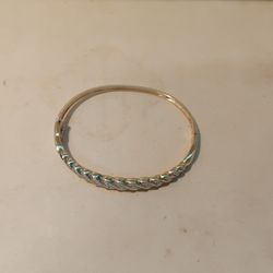 Vermeil Sterling Silver Bracelet with Cubic Zirconias