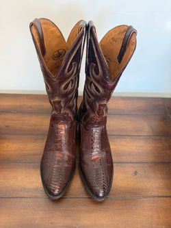 El Dorado Ostrich Leg Cowboy Boots