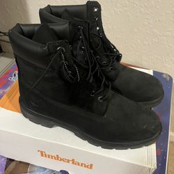 Size 10 Black Timberland Boots