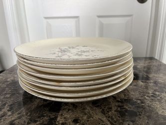 Set Of 8-Alleghany Ware Dinner Plates