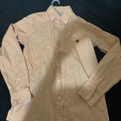 Orange Bape Button Up Size:M