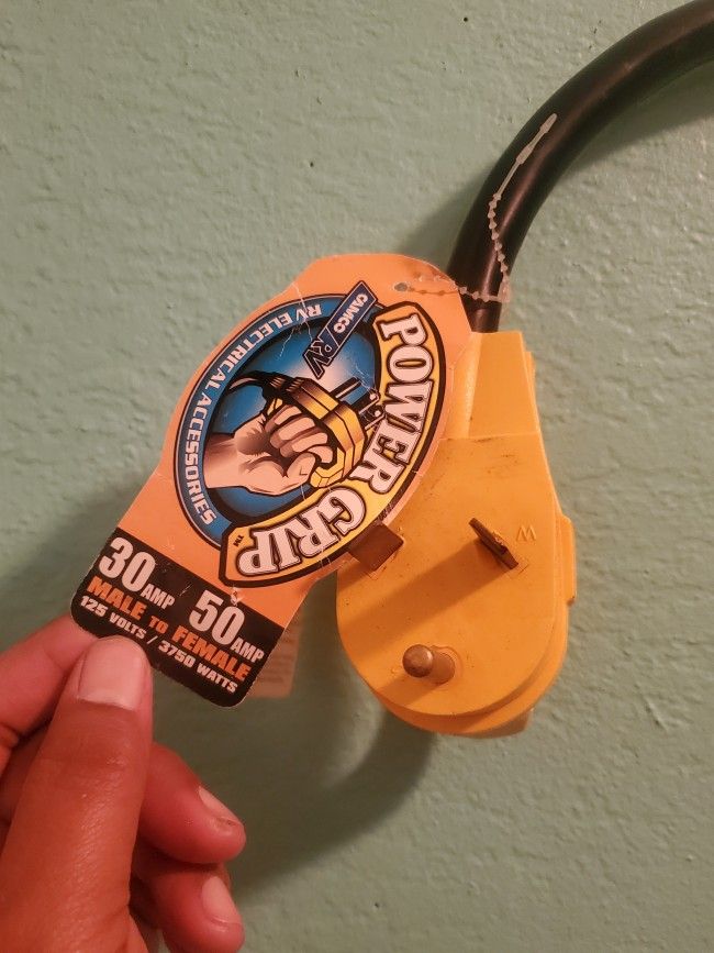 Power Grip ..Power Cord Adapter From 30 Watts To 50 Watts..For A RV