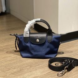 New Longchamp Pliage Energy Top Handle XS Dark Blue
