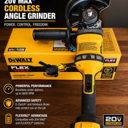 DEWALT FLEXVOLT 60V Cordless 7 in. Angle Grinder (Tool-Only),good condition 2025 year 