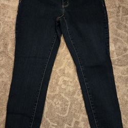 Preowned Womens Michael Kors Izzy Skinny Dark Wash Denim Jeans Size 6