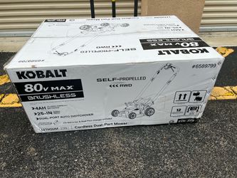 BRAND NEW 🔥 Kobalt 80V MAX Brushless 25" Self-Propelled RWD Lawn Mower #442580D-06