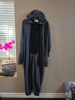 Grey Cat onesie Adult Xl costume