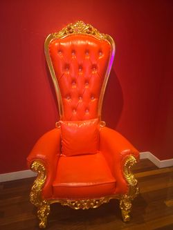 Red and Gold thron chair