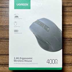 UGREEN 2.4G Wireless Mouse for Laptop/PC, 4000 DPI 5 Adjustable Levels Ergonomic