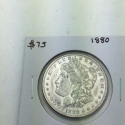 1880 Morgan Silver Dollar Silver Coin