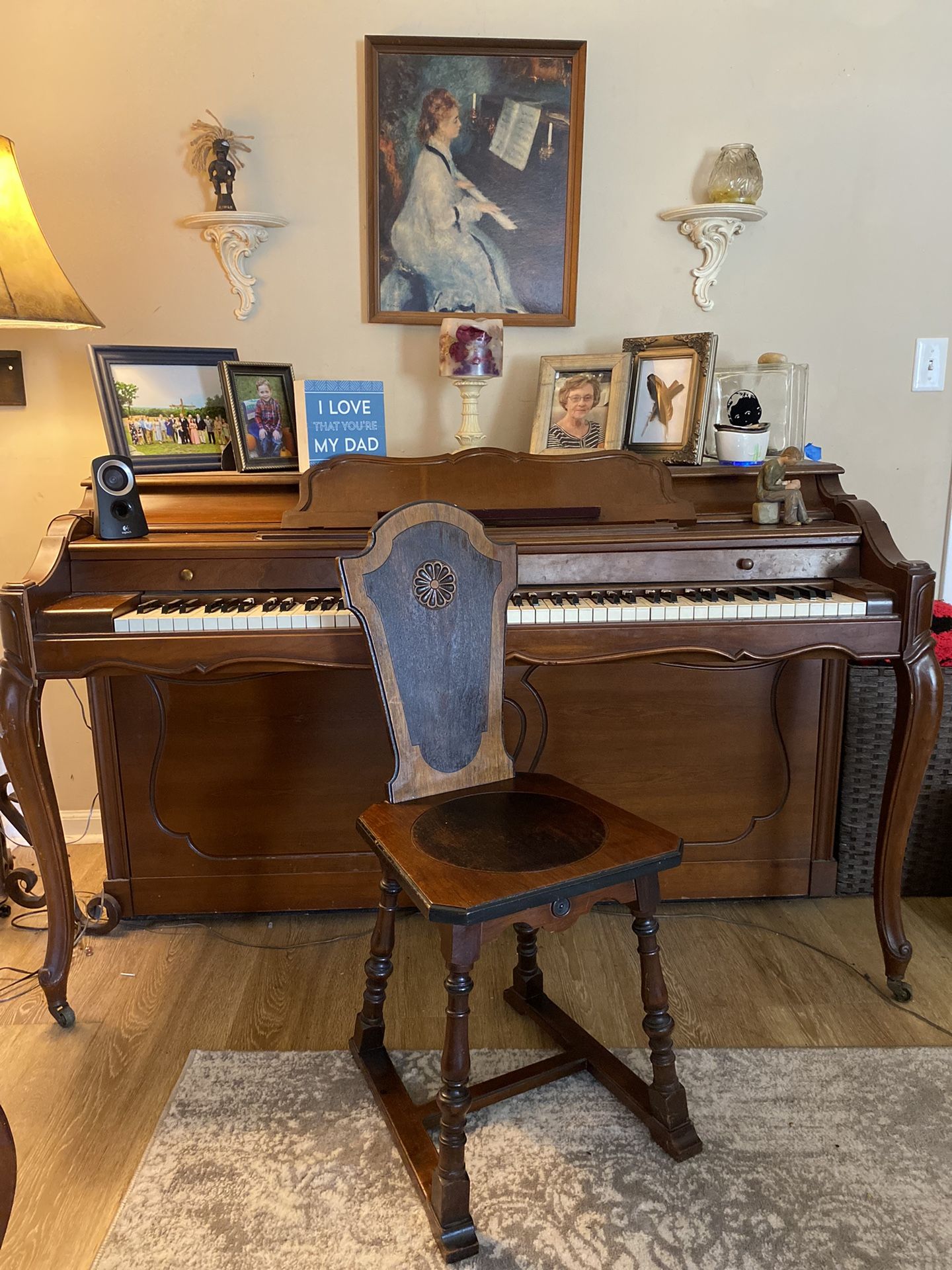 Circa 1870’s Handmade British Hall Chair 