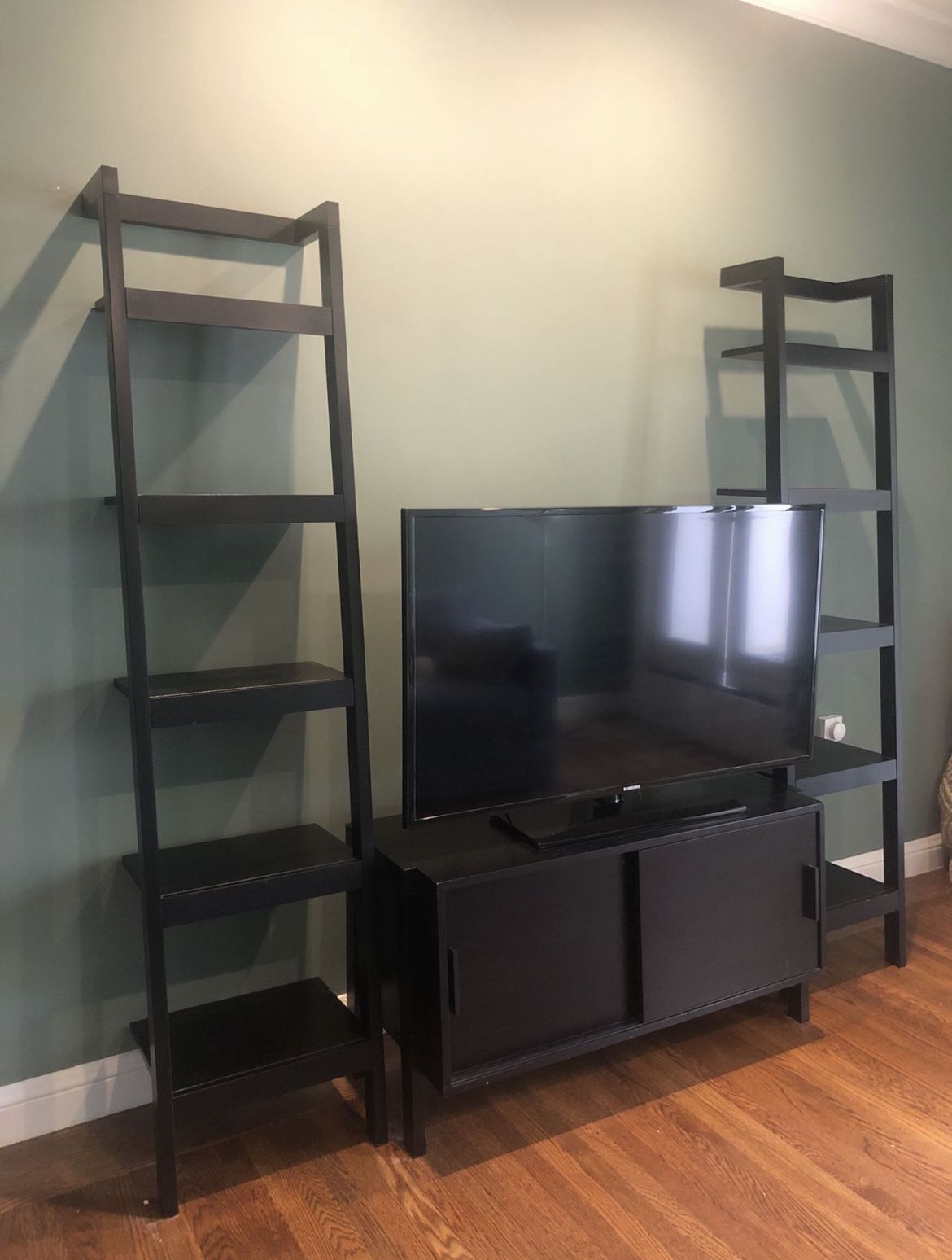 Crate and Barrel Media Console and Shelves