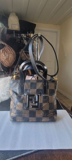 Authentic Vintage Fendi Pecan 2way Small Handbag- USED(PRE-LOVED)