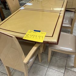 Table With 6 Chairs And China Cabinet 