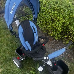 BOOWAY Blue Toddler Tricycle