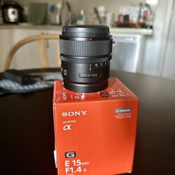 Sony 15mm 1.4 Emount