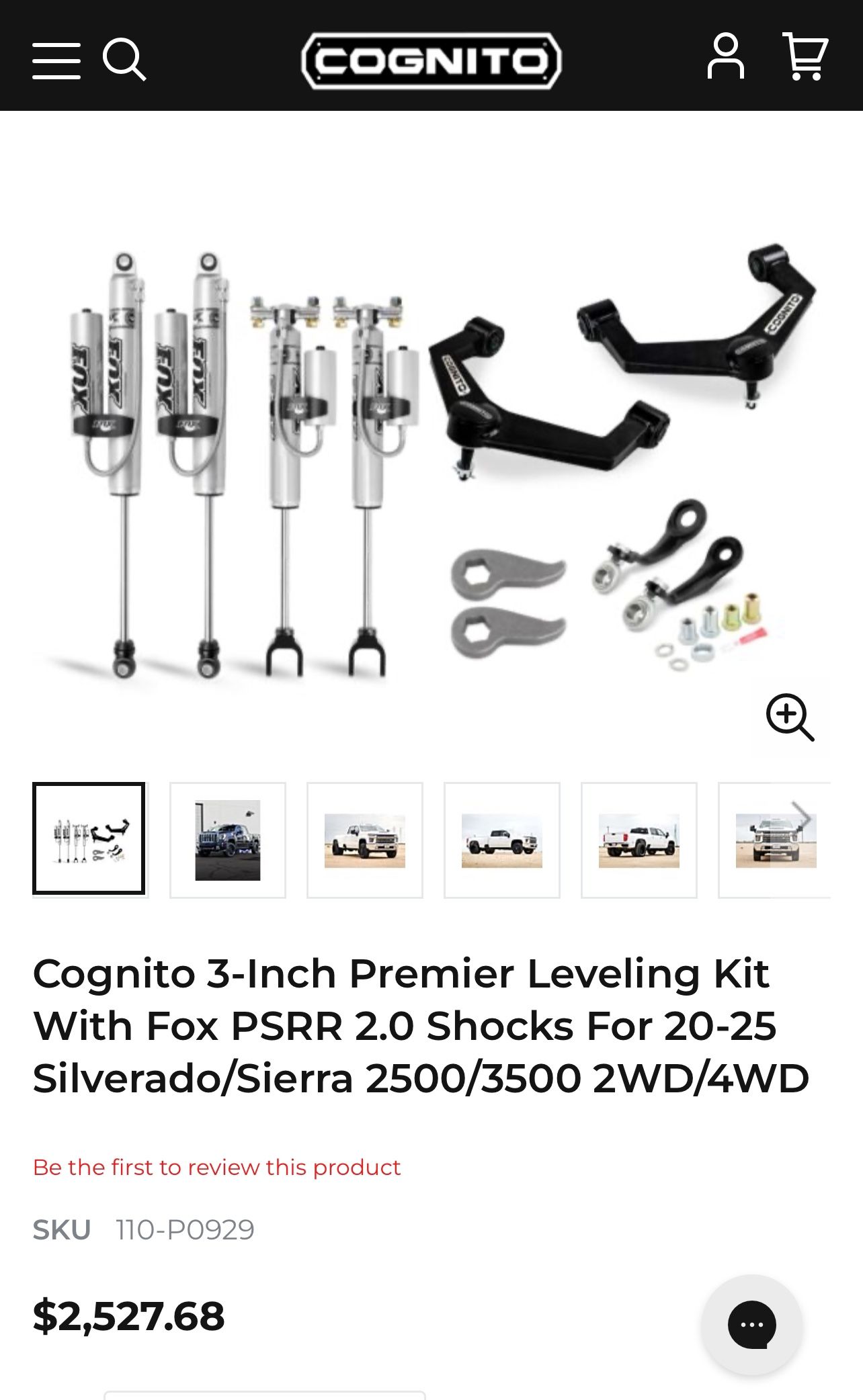 Cognito 3” Lever Kit