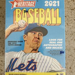 Topps Heritage 2021 MLB Baseball Trading Card Blaster Box