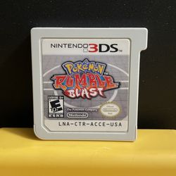 Pokemon Rumble Blast for Nintendo 3DS video game console system or XL New 2DS Pikachu