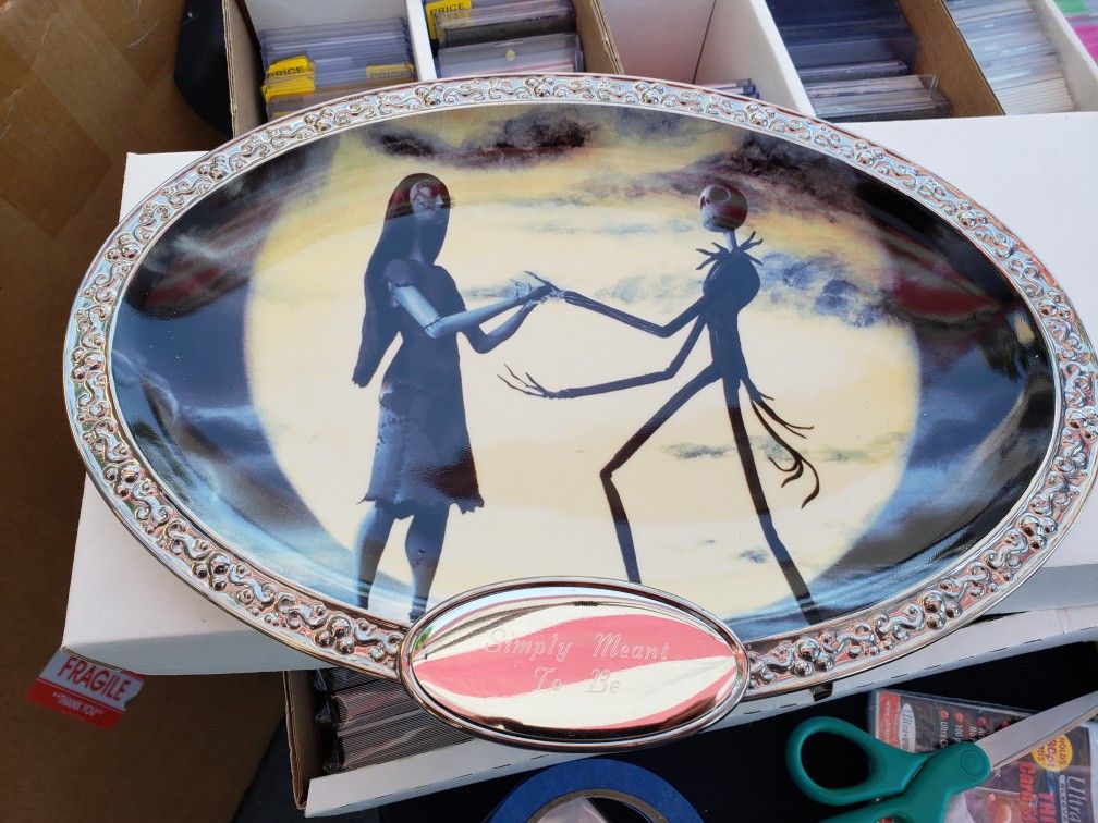 Disney Jack Sally Nightmare Before Christmas decorative plate