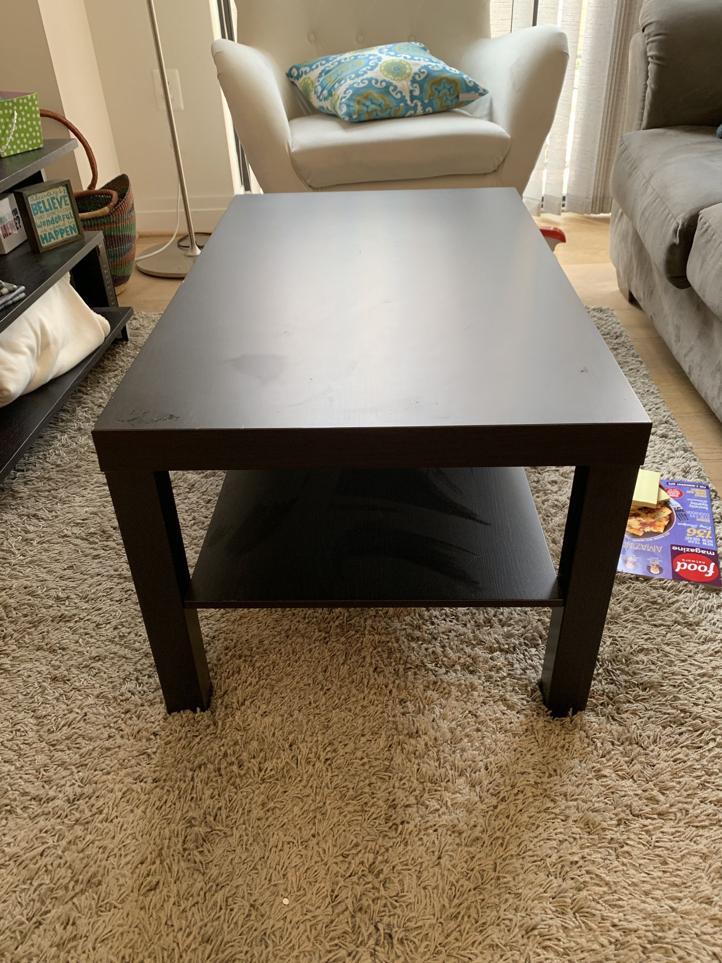 Ikea coffee table (dark brown / almost black)