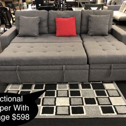 New Beautiful Sectional Sleeper 