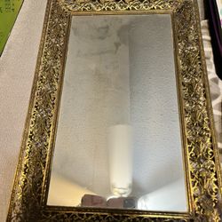 Matching Mirror and Jewelry Box  